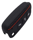 Capa Chave Carro Canivete Acessórios Vw Fox Polo Voyage Up Cor Preta