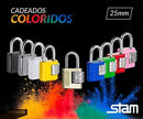 Cadeado Com Segredo Stam 25mm Cromado Cor Cinza
