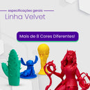 Filamento Pla Velvet Preto 1kg - 1.75mm Nacional Voolt