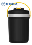 Jarra Térmica 2,5 Litros Chá Café Tereré Fliptop Termolar Cor Preto E Amarelo