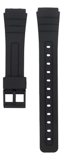 Pulseira para Relógio Casio F-91W Cor Preto - 18mm de largura - Serve entre Outros F-91w F-94w F-105w F-106w