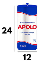 Kit Com 3 Algodão Hidrófilo em Rolo 500g Apolo