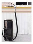 Mz Plastic 3/4 - 5 Metros cor preto organizador de fios cabos espiral