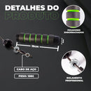 Vittak Corda De Pular Cross 3 Metros Ajustável Silicone Fit Treino Academia Cor Verde