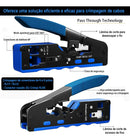 Alicate Crimpar Rj45 Ez Cabo Rede Vazado Rj11 Cat5 Cat6 Cat7