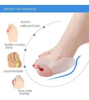 Par Protetores Para Joanetes Com Separador Dedos Silicone Pé