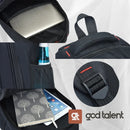 Mochila Escolar Bolsa Básica Trabalho Viagem Motoboy Barata God Talent Cor Azul