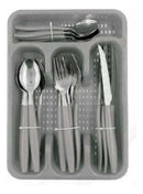 Kit De Talheres Inox Canadá 25 Peça Colher Garfo Faca Kehome Cor Cinza