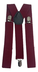 Suspensório King 3,5cm Largura Exclusivo Plus Size Ref Bordô