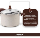 Brinox Pressure Panela de Pressão Revestimento Cerâmica Indução 4,2L cor Vanilla