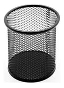 Kit C/ 6 Porta Caneta Lápis Redondo Aramado Telado Cor Preto