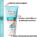 Gel Creme Dental Pet + Spray Bucal + Escova Dente Cachorro Sabor Tutti-fruti