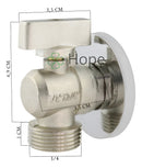 Hope Metais Registro Torneira Maquina Lavar Metal Tanque Filtro Multiuso Cor Prateado