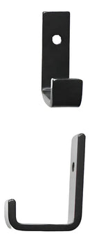 Gancho De Parede De Ferro Estilo Industrial 4x7cm Preto 3pçs