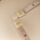 Kit 10 Conector L Emenda Rapida 10mm 4 Vias P Fita Led Rgb Tensão de operação 12V