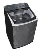 Capa Maquina Lavar Electrolux Lev 17kg Ziper Transpar Preto