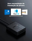 Leitor De Cartão Ugreen Usb 3.0 Para Sd + Tf