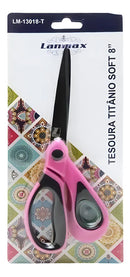 Tesoura Rosa Costura Uso Geral Titanium Não Perde O Corte