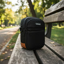 Bolsa Transversal Francabags  Preto franca bags fundo caramelo