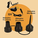 Bomba De Ar Elétrica Encher Colchão Boia Piscina Bomba Pneumática Inflador Com 3 Bicos