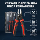 Kit Alicate Universal 5 Em 1 Desencapador Decapador Corte Cabos Fios Bicos Pontas Variall