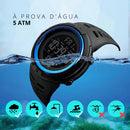 Relógio de pulso digital Skmei 1251 com corria de poliuretano cor preto
