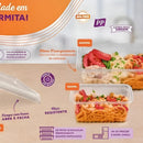 Pote Descartável 500ml Freezer Microondas Marmita 25 Unid Cor Transparente