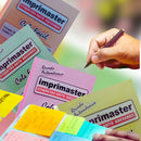 Kit 10 Blocos Recados 76x76mm Cole Facil Colorido 1000 Notas Adesivas - Cores: Rosa, Laranja, Amarelo e Verde (Tons pasteis)