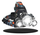 Lanterna De Cabeça Recarregável Profissional Com 3 Leds Forte Fluoreled