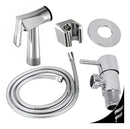 Ducha Higiênica Soft inox Completa 100% Metal 1/4 De Volta Cor Prateado