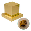 Acabamento De Registro Quadrado Dourado De Metal Padrão Deca Dourado Brilhante