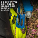 Trava Antifurto Disco Freio Universal Moto Tecklock Preta
