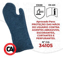 1 Un Luva Cozinha Alta Tempera Termica Forno Industrial 3 Azul