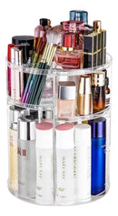 Organizador De Maquiagem Diamante Acrílico Giratório 360º G