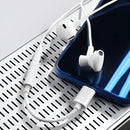 Adaptador de áudio branco USB tipo C para 3,5 mm