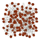 Capacitor Disco Ceramico 100nf X 50v (104) - 100 Peças