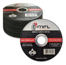 Kit 100 unidades Disco Corta metal 115mm Esmerilhadeira MFL