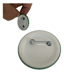 Kit 10 Bottons Broche Cipa Segurança Do Trabalho 3,5cm Cor Verde-escuro