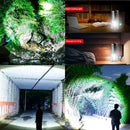 Alta Potência Alcance 7led +cob Lanterna Usb Recarregável Cor da lanterna Preto Cor da luz Branco