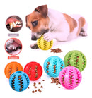 Bola Pra Cachorro Porta Petisco Brinquedo Pet Kit 3 Bolinhas Cor Sortidas