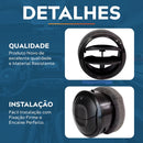 Par Difusor Saida De Ar Lateral Fiat Mobi Nova Strada Preto