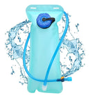 Refil Mochila Bolsa Hidratação Reservatório De Água 2 Litros Térmica Isotérmica Pedal Pulse Com Válvula Torneirinha Compatível Camelbak Cor Azul Lisa Corrida Bike Bicicleta Ciclismo Maratona Camping