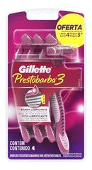 Aparelho Gillette Presto3 Feminino Leve 4 Pague 3
