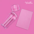 Carimbo De Silicone Decoração Unhas Com Raspador Francesinha Unha Manicure