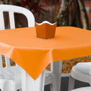 Kit Festa Toalha Para Mesa De Plástico Des Kit Toalha Laranja