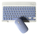Kit Teclado Mouse Para Tablet iPad Galaxy Celular Blueto Roxo