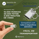 Pen Drive 128gb Usb 2.0 Mini Chaveiro Metal Resistente Alta Velocidade Seguro Eduimports