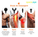 Massageador Elétrico Pistola De Massagem Profissional Tratamento Muscular Space.eye