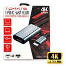 Adaptador Tipo C Converte Em Hdmi Hd 4k