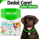Dedal Care Higiene Limpeza Pet Cães/gatos 30un Bucal Dente Bafo Mau Hálito Sabor BUCAL MENTA